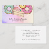 Bakkerij Pastry Chef Waterverf Visitekaartje (Voorkant / Achterkant)