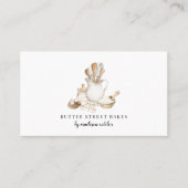 Bakkerij Pastry Chef-Waterverf Visitekaartje (Voorkant)