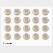 Bakkerij Pastry glitter sparkle koekjes chocolade Ronde Sticker (Vel)