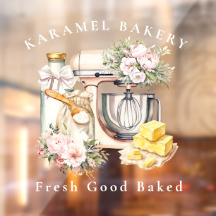 Bakkerij Pastry Patisserie │Cooking Baker Mixer Raamsticker