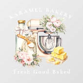 Bakkerij Pastry Patisserie │Cooking Baker Mixer Raamsticker (Vel)
