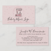 Bakkerij Pastry Patisserie logo Cirkelroze Visitekaartje (Voorkant / Achterkant)