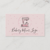 Bakkerij Pastry Patisserie logo Cirkelroze Visitekaartje (Voorkant)