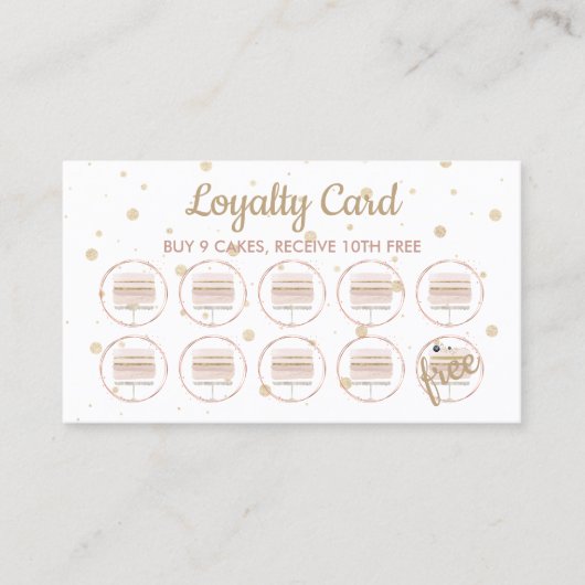 Bakkerij Pastry Patisserie Loyalty Weddenschap Cak Visitekaartje (Voorkant)