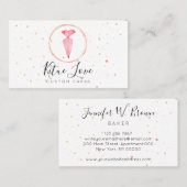 Bakkerij Pastry Patisserie Pink Cake Visitekaartje (Voorkant / Achterkant)