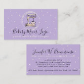Bakkerij Pastry Patisserie schattig paars Visitekaartje (Voorkant / Achterkant)