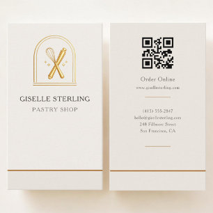Bakkerij Pastry Shop QR-code Visitekaartje