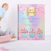 Bakkerij pastry winkel glitters cupcakes naam  notitieboek