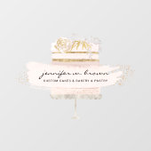 Bakkerij Patisserie Glitter Cake Raamsticker (Vel)