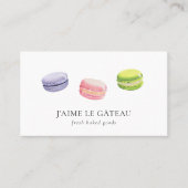 Bakkerij / Patisserie Macaron Visitekaartje (Voorkant)