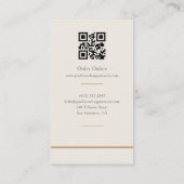 Bakkerij Patisserie QR-code Visitekaartje (Achterkant)