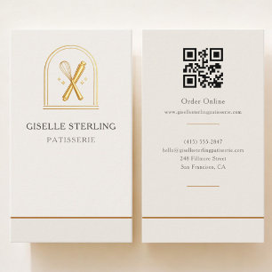Bakkerij Patisserie QR-code Visitekaartje