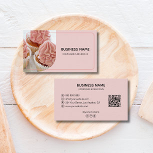 Bakkerij Patissier Aangepaste Foto Logo QR Visitekaartje