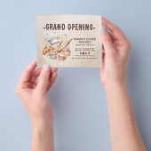 Bakkerij Patissier Bakken Catering Grootse Opening Flyer (Hand)