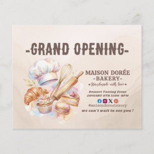 Bakkerij Patissier Bakken Catering Grootse Opening Flyer