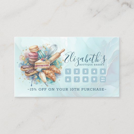 Bakkerij Patissier Bakken Catering Loyalty Stempel (Voorkant)