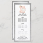 Bakkerij Patissier Dessert Menu (Voorkant / Achterkant)