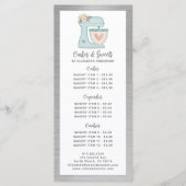 Bakkerij Patissier Dessert Menu (Voorkant)