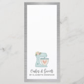 Bakkerij Patissier Dessertmenu Menu (Achterkant)