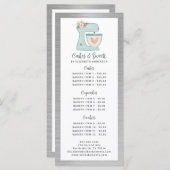 Bakkerij Patissier Dessertmenu Menu (Voorkant / Achterkant)