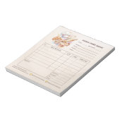 Bakkerij Patissier Factuur Verkoop Orderformulier Notitieblok (Linkerzijde)