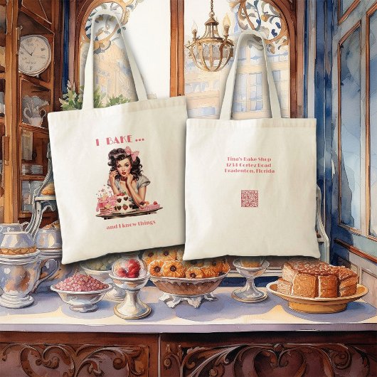Bakkerij Pin-Up Girl Taarten en gebak Tote Bag