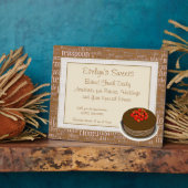 Bakkerij Plaque met Faux Lijst en Cake Graphic Fotoplaat (Zijkant)