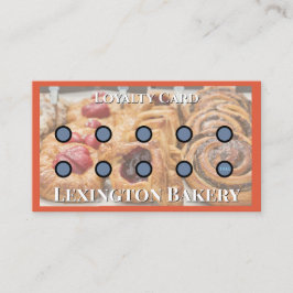 Bakkerij ponskaart | Rode Pastry Loyalty Card Visitekaartje