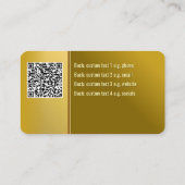 Bakkerij Pretzel met Gold Metal Look - catering Visitekaartje (Achterkant)