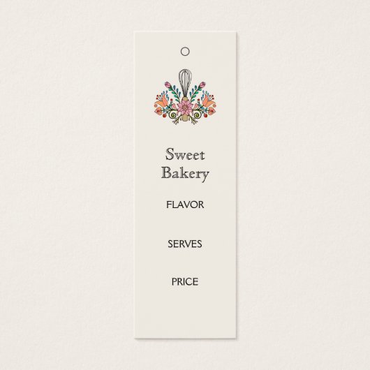 Bakkerij Prijs Label Mini Visitekaartjes (Voorkant)
