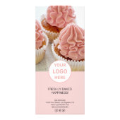 Bakkerij Prijs Lijst Menu Custom Logo Pink (Achterkant)