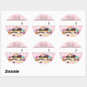 Bakkerij prijs verpakking snoep baken gebak chef ronde sticker (Vel)
