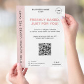 Bakkerij QR-code promotie Flyer