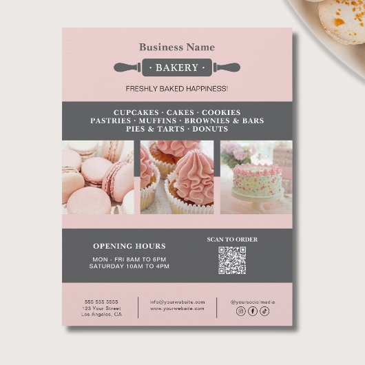 Bakkerij Rolling Pin Business Marketing Flyer