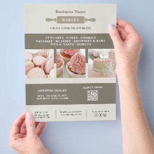 Bakkerij Rolling Pin Business Marketing Flyer