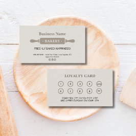 Bakkerij Rolling Pin Business Reward Klantenkaartje