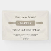 Bakkerij Rolling Pin Business Spandoek (Horizontaal)