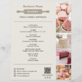 Bakkerij Rolling Pin Foto QR Neutraal Flyer (Voorkant)
