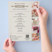 Bakkerij Rolling Pin Foto QR Neutraal Flyer (Hand)