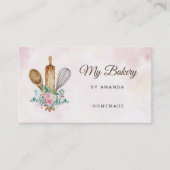 Bakkerij Rolling Pin Logo Visitekaartje (Voorkant)