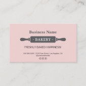 Bakkerij Rolling Pin Pink Business Reward Klantenkaartje (Voorkant)