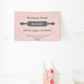 Bakkerij Rolling Pin Pink Business Spandoek (Insitu)