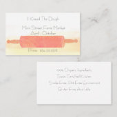 Bakkerij Rolling Pin Visitekaartje (Voorkant / Achterkant)