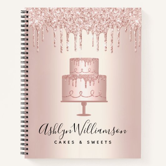 Bakkerij Roos Glitter Drift Deeg Chef Notitieboek (Voorkant)