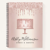 Bakkerij-Roos Glitter-schijven Notitieboek (Voorkant)