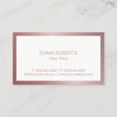 Bakkerij - Roos Gold Cupcake - Minimumformaat Visitekaartje (Achterkant)