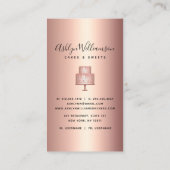 Bakkerij Roos Gold Koper Glitter Drift Deeg Visitekaartje (Achterkant)