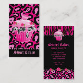 Bakkerij Roos Roze crème Haringijsjes Stippen Visitekaartje (Voorkant / Achterkant)