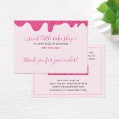 Bakkerij roze Bevroren Dank u Korting Bedrijfs Visitekaartje (Bureau)