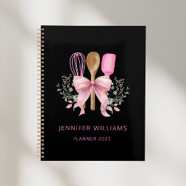 Bakkerij Roze Bow Utensils Modern Planner Notitieb